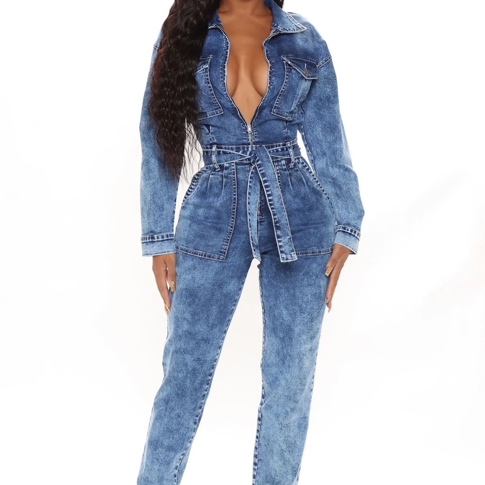 Denim jumpsuit small
